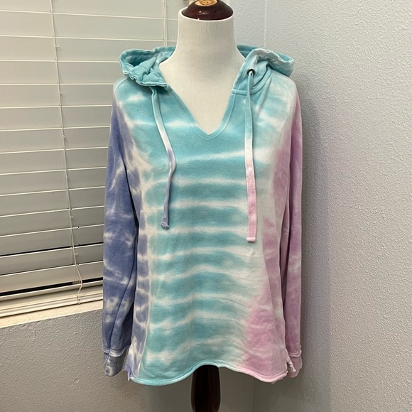 NWOT! Tie dye Pullover Drawstring Hoodie - Picture 5 of 7